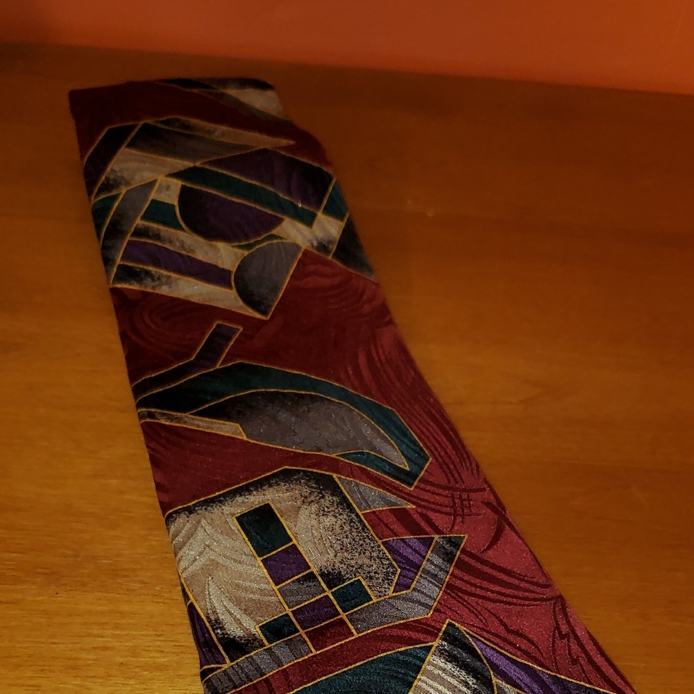 Chez Roffe 100% Silk Tie - Picture 2 of 4